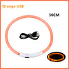 USB Rechargeable Luminous Collar Adjustable Led Glowing Dog Collar for Large Small Dogs Cat Night Light Collar Pet Safety Harness