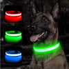 USB Rechargeable Luminous Collar Adjustable Led Glowing Dog Collar for Large Small Dogs Cat Night Light Collar Pet Safety Harness