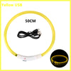 USB Rechargeable Luminous Collar Adjustable Led Glowing Dog Collar for Large Small Dogs Cat Night Light Collar Pet Safety Harness