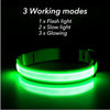 USB Rechargeable Luminous Collar Adjustable Led Glowing Dog Collar for Large Small Dogs Cat Night Light Collar Pet Safety Harness