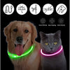USB Rechargeable Luminous Collar Adjustable Led Glowing Dog Collar for Large Small Dogs Cat Night Light Collar Pet Safety Harness