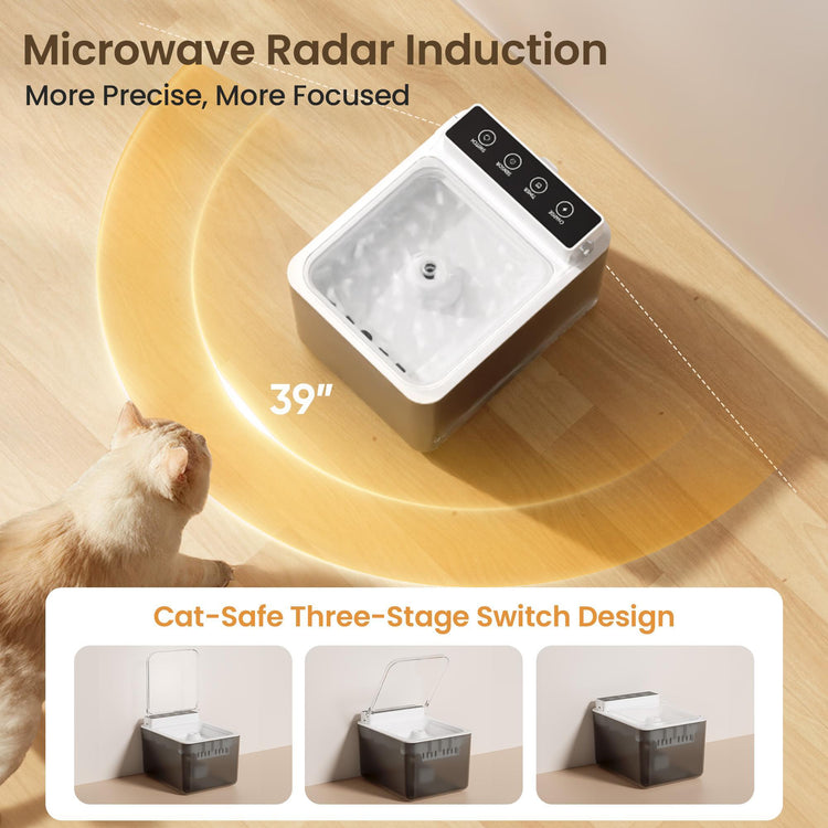 Wired Automatic Pet Fountain Dog Water Dispenser Automatic Sensing Function