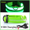 USB Rechargeable Luminous Collar Adjustable Led Glowing Dog Collar for Large Small Dogs Cat Night Light Collar Pet Safety Harness