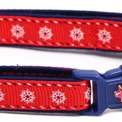 Ships Wheels Breakaway Cat Collar