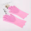 Pet Grooming Cleaning Gloves Dog Cat Bathing Shampoo Glove Scrubber Magic Dishwashing Cleanner Sponge Silicon Hair Removal Glove