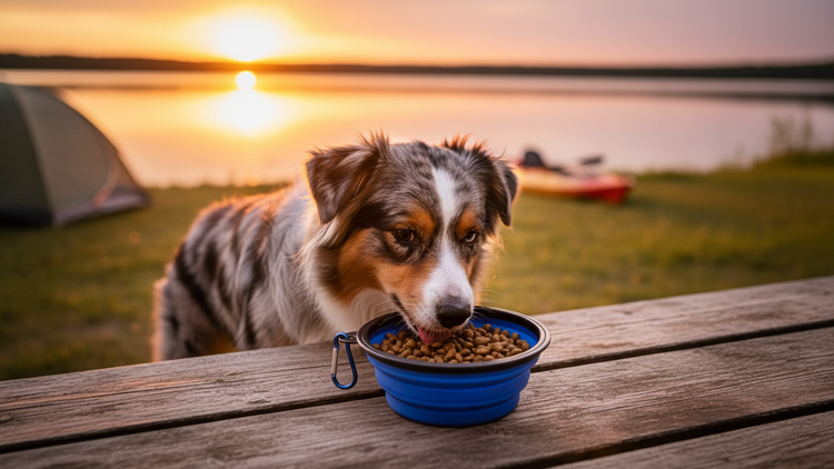 Silicone Foldable Pet Food Water Feeder, Collapsible Travel Bowl for Dog and Cat, Outdoor Portable
