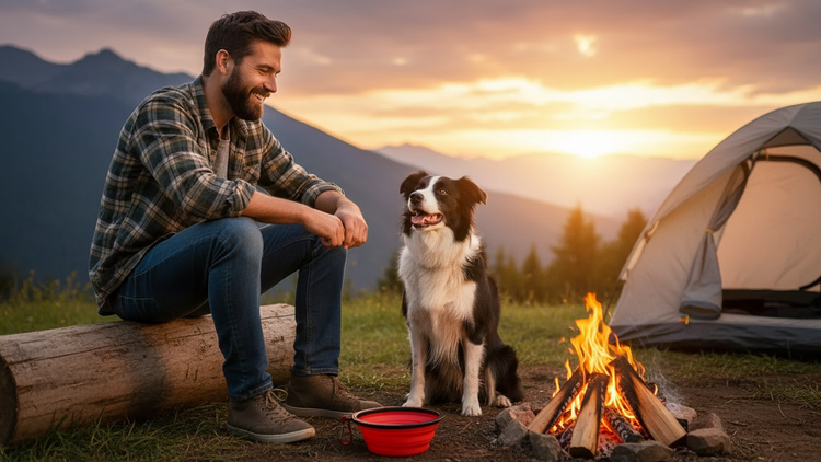 Silicone Foldable Pet Food Water Feeder, Collapsible Travel Bowl for Dog and Cat, Outdoor Portable