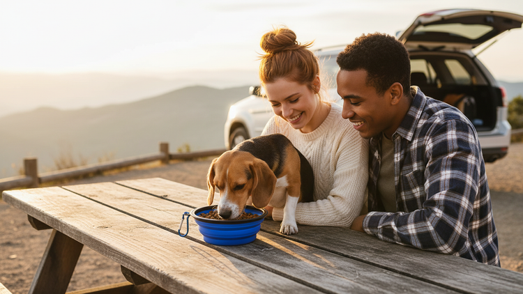 Dog Bowl Pet Collapsible Bowls, 2 Pack, Large, Dog Water Bowls for Cats Dogs, Portable Pet Feeding Watering Dish for Walking Parking Traveling with 2 Carabiners Collapsible Dog Bowls, Travel, Hiking