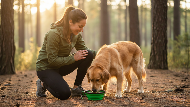Silicone Foldable Pet Food Water Feeder, Collapsible Travel Bowl for Dog and Cat, Outdoor Portable