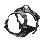 Explosive Red Adventure Dog Harness - Ultimate Safety And Comfort For Large Dogs