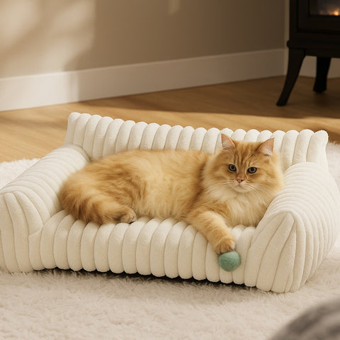 All-Season Pet Sofa Bed with Removable Washable Cover