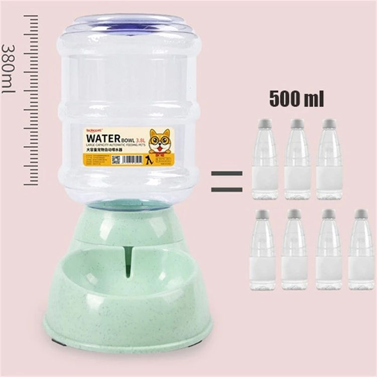 Upgrade Wheat Straw Large Capacity 3.8L Pet Feeder Automatic Water Feeding Dog Basin Pet Bowl
