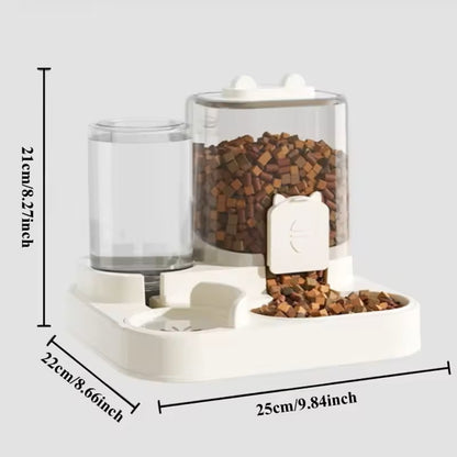 2-in-1 Automatic Pet Feeder & Water Dispenser