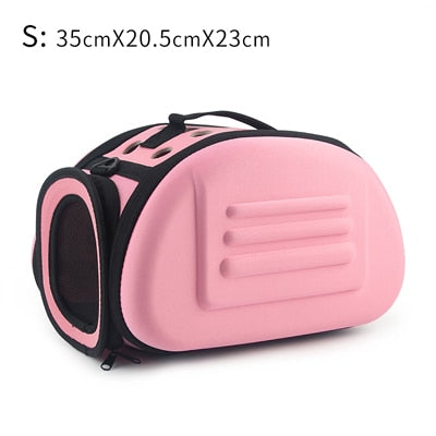 Pure Color Pet Carrier Bag Portable Outdoor Cat Foldable Dog Travel Pet Bag Puppy Carrying Shoulder Dog Bags