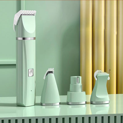 4-in-1 Electric Pet Grooming Kit | Nail Trimmer, Hair Remover, USB Rechargeable