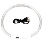 Usb Rechargeable Glow-In-The-Dark Pet Collar With Three Flashing Modes