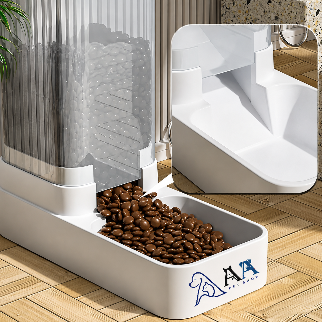 Automatic Pet Feeder and Waterer 2-in-1, Universal for Cats and Dogs
