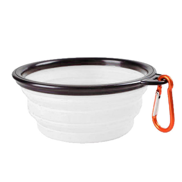 1000ML Pet Bowl Folding Silicone Travel Dog Bowls Walking Portable Water Bowl For Small Medium Dogs Cat Bowls Pet Eating Dishes