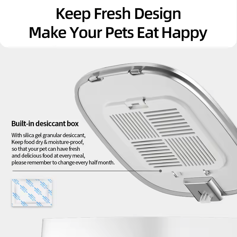 Automatic Cat Feeder Pet Smart Cat Food Kibble Dispenser Remote Control Auto WiFi Double Feeder For Cats Dog Accessories