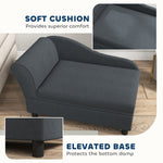 Pet Sofa Bed Couch with Storage, Pet Sofa for Cats and Small Dogs, Dark Gray