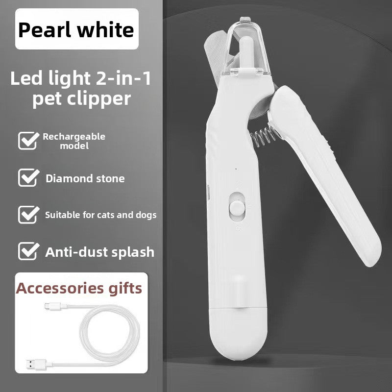 4-in-1 Electric Pet Grooming Kit | Nail Trimmer, Hair Remover, USB Rechargeable