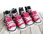 Stylish Denim Canvas Dog Shoes: Trendy, Waterproof, And Non-Slip