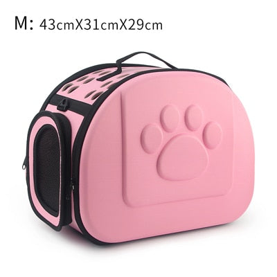 Pure Color Pet Carrier Bag Portable Outdoor Cat Foldable Dog Travel Pet Bag Puppy Carrying Shoulder Dog Bags