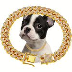 Shiny Diamond Safety Metal Necklace