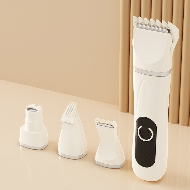 4-in-1 Electric Pet Grooming Kit | Nail Trimmer, Hair Remover, USB Rechargeable