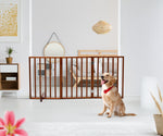 24 Inch Brown Foldable 3-pack Pet Fence
