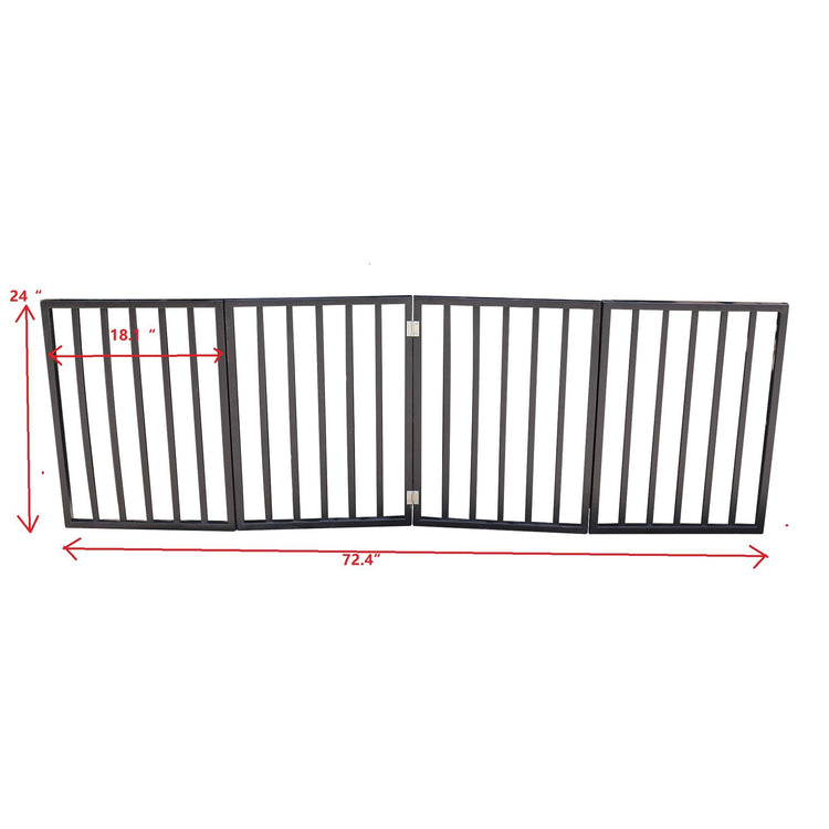 Pet Gate - Dog Gate For Doorways,Stairs Or House-standing, Folding