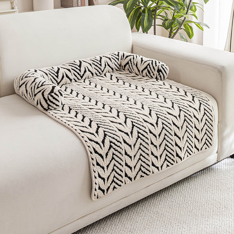Plush Non-Slip Pet Mat & Dog Bed for Sofa or Floor