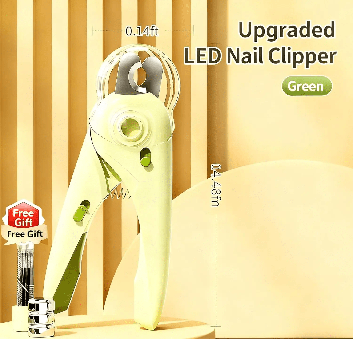 Pet Nail Clippers with Suction Cup, Green Plastic Dog & Cat Grooming Tool with Safety Guard to Prevent Overcutting, Extra-Sharp Blades for Thick Nails