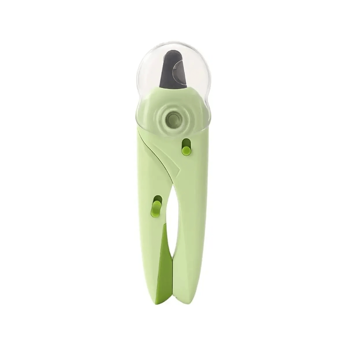Pet Nail Clippers with Suction Cup, Green Plastic Dog & Cat Grooming Tool with Safety Guard to Prevent Overcutting, Extra-Sharp Blades for Thick Nails