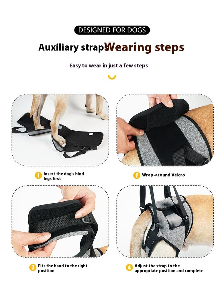 Elderly Dog Outing Back-style Auxiliary Strap