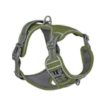 Explosive Red Adventure Dog Harness - Ultimate Safety And Comfort For Large Dogs