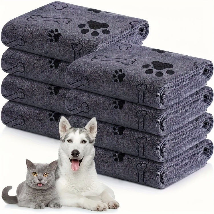 Pet bath towel quick drying and absorbent for dogs and cats bath towel soft and quick drying pet supplies