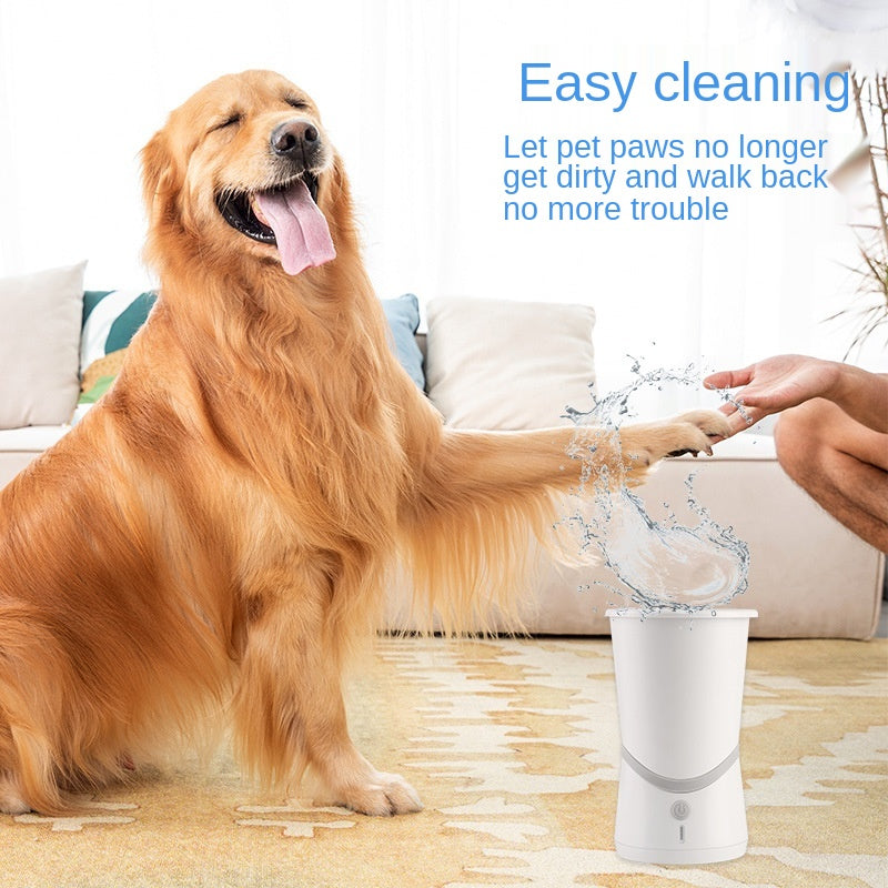 Pet Automatic Foot Washing Cup | Smart Dog Cat Paw Cleaner, Electric Cleaning