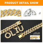 Luxury Alloy Dog Firewood Walking Collar