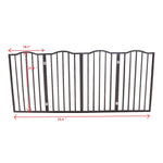 Pet Gate,Dog Gate For Doorways,Stairs Or House,standing, Folding,Arc Wooden