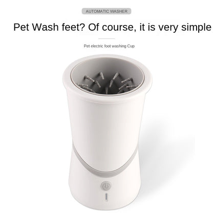 Pet Automatic Foot Washing Cup | Smart Dog Cat Paw Cleaner, Electric Cleaning