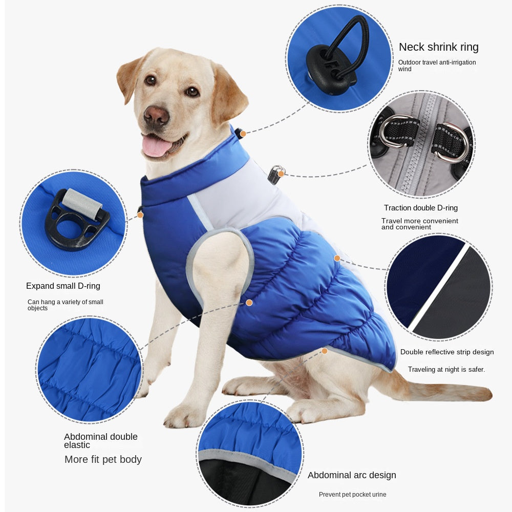Winter Pet Coat — Thick Warm Reflective Dog Clothing
