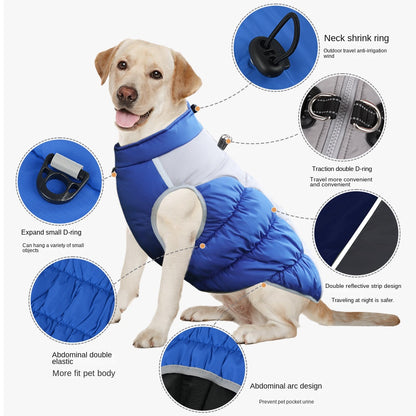 Winter Pet Coat — Thick Warm Reflective Dog Clothing
