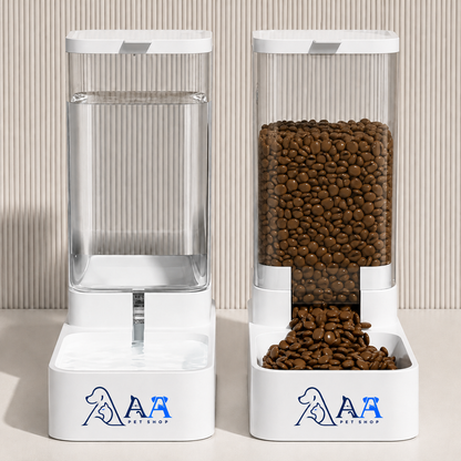 Automatic Pet Feeder and Waterer 2-in-1, Universal for Cats and Dogs