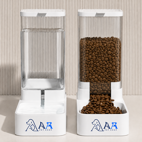 Automatic Pet Feeder and Waterer 2-in-1, Universal for Cats and Dogs