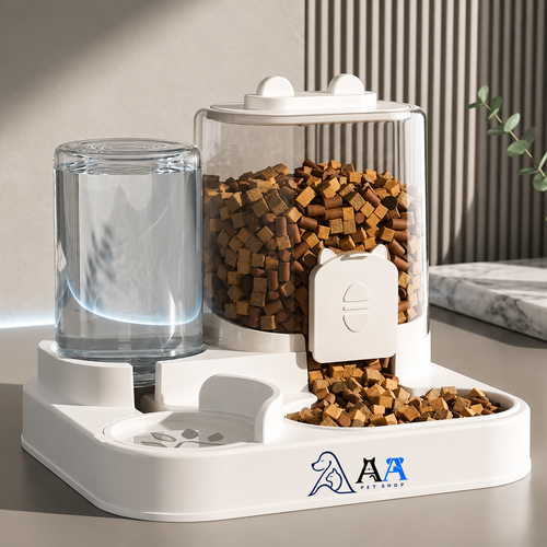 2-in-1 Automatic Pet Feeder & Water Dispenser