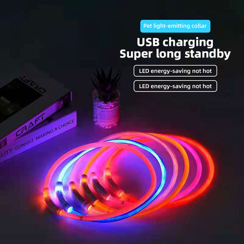 LED Luminous Dog Collar for Night Walks