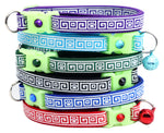 Greek Key Breakaway Cat Collar