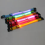 Nylon LED Pet Dog Collar,Night Safety Flashing Glow In The Dark Dog Leash,Dogs Luminous Fluorescent Collars Pet Supplies 4.7