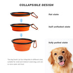 Dog Bowl Pet Collapsible Bowls, 2 Pack, Large, Dog Water Bowls for Cats Dogs, Portable Pet Feeding Watering Dish for Walking Parking Traveling with 2 Carabiners Collapsible Dog Bowls, Travel, Hiking